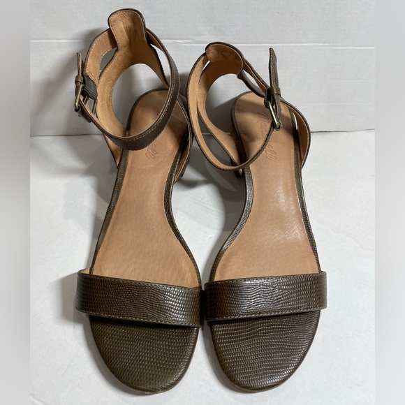 Madewell Simple Mid-Heel Sandals G4972 upper leather - Picture 5 of 8